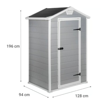 Caseta Manor 43 de 128×94×196 cm Gris