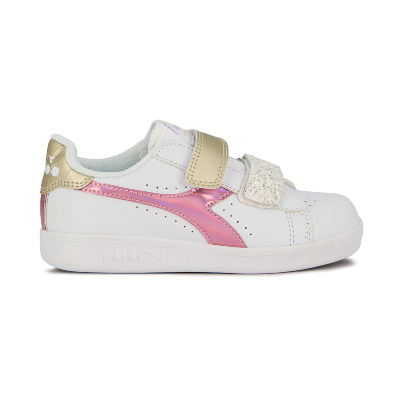 Diadora Knock On Lifestyle Infantil / Blanco-rosa Blanco-rosado