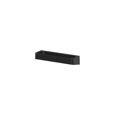 Estante organizador de baño con adhesivo Negro