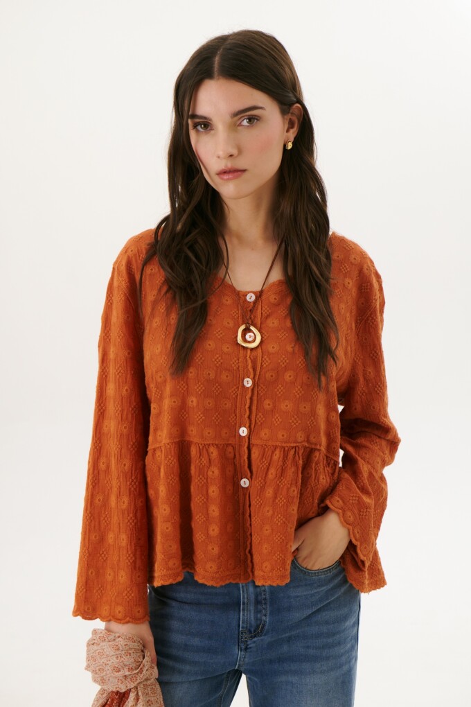 CAMISA BOHEME BRICK