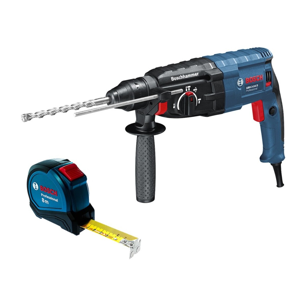 Rotomartillo Bosch GBH 2-24 D + Cinta métrica 