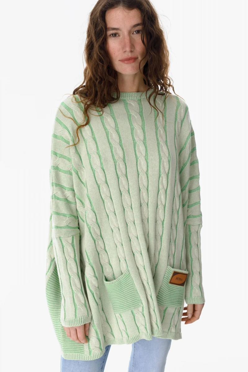 Sweater Oceano verde agua talle unico