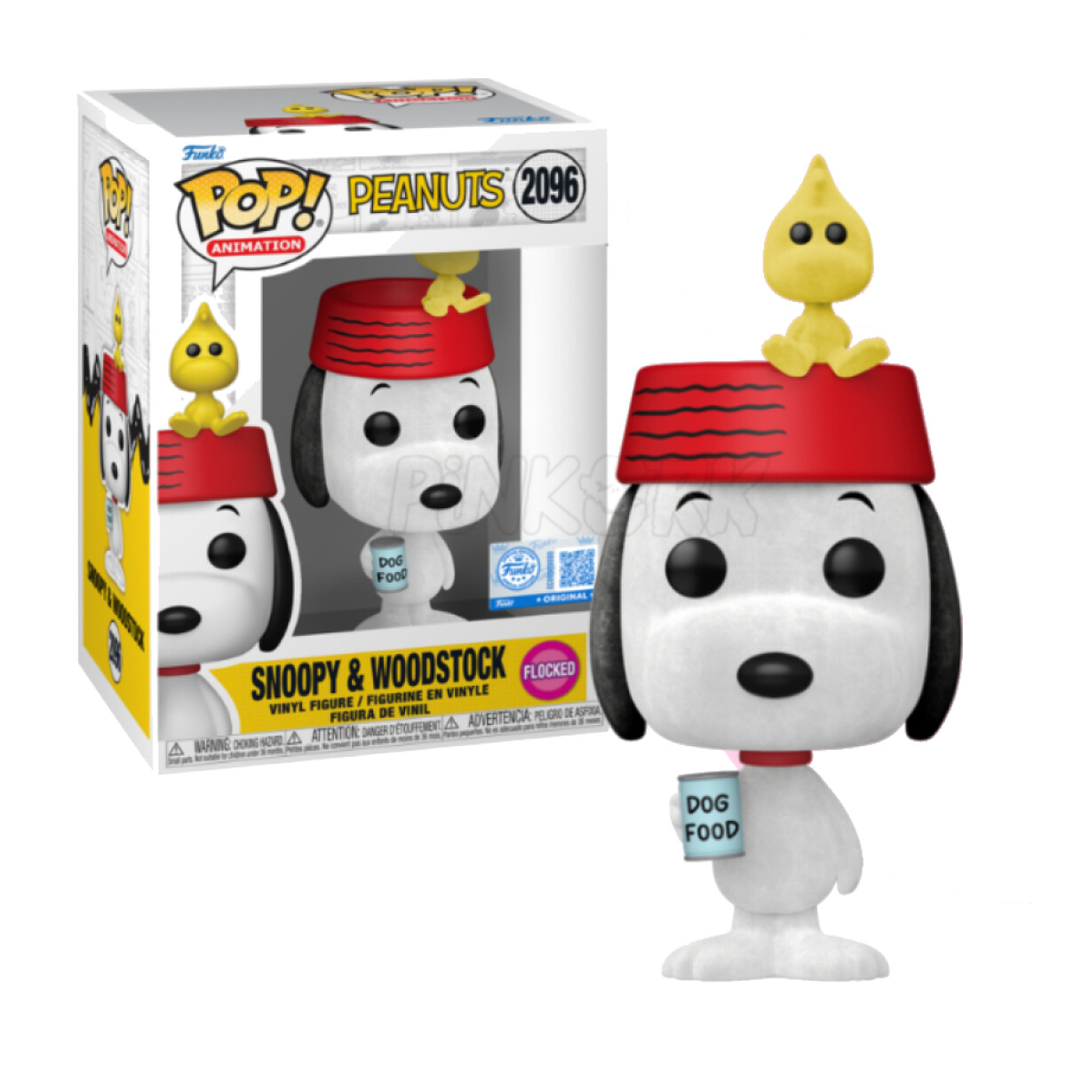Snoopy con Woodstock - Peanuts (Flocked) - 2096 