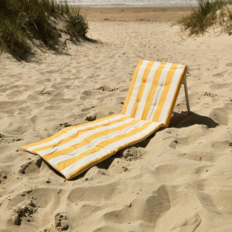 Reposera plegable y acolchada con correa Club Petates Amarillo