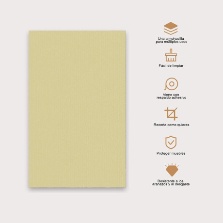 Set X5 Rascadores P/Gato Adhesivo 100x60cm Protector Muebles Beige