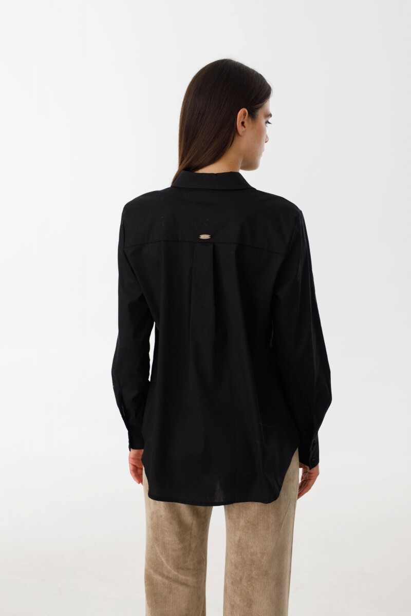 Camisa Barroca Negro/Vison