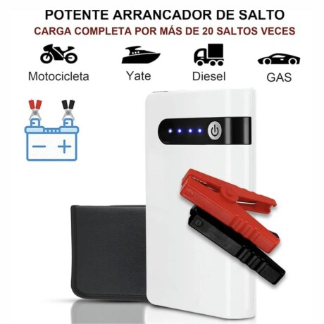 Cargador Arrancador De Bateria Para Auto Powerbank 2000mah Blanco Cargador Arrancador De Bateria Para Auto Powerbank 2000mah Blanco