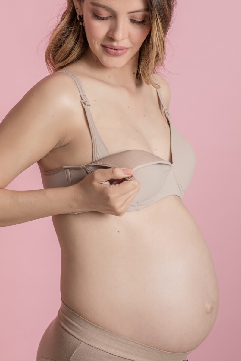 Corpiño de Microfibra para Lactancia Avellana