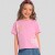 Remera Casual. Rosa Helado.