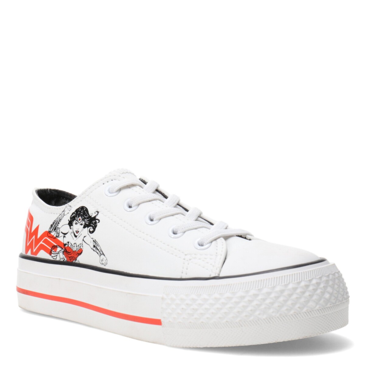 Championes Infantiles DC Wonder Woman - Blanco - Rojo - Negro 