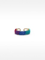 Anillo Con Abalorios multicolor