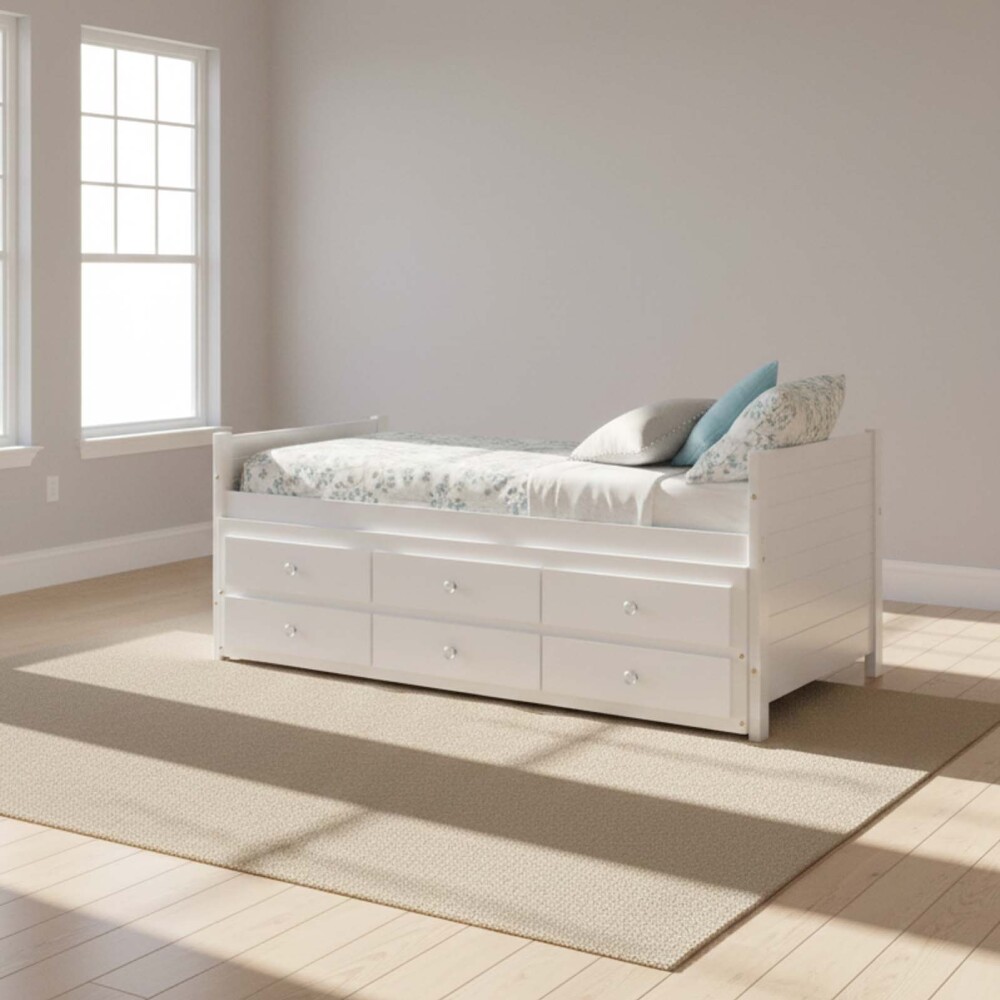 CAMA MARINERA 1 PLAZA MADERA BLANCO CAPTAIN