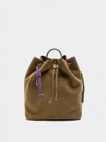 Mochila Con Piel camel