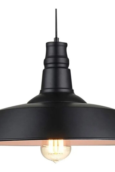 Colgante De Luz Para Techo En Hierro Estilo Campana Vintage Negro