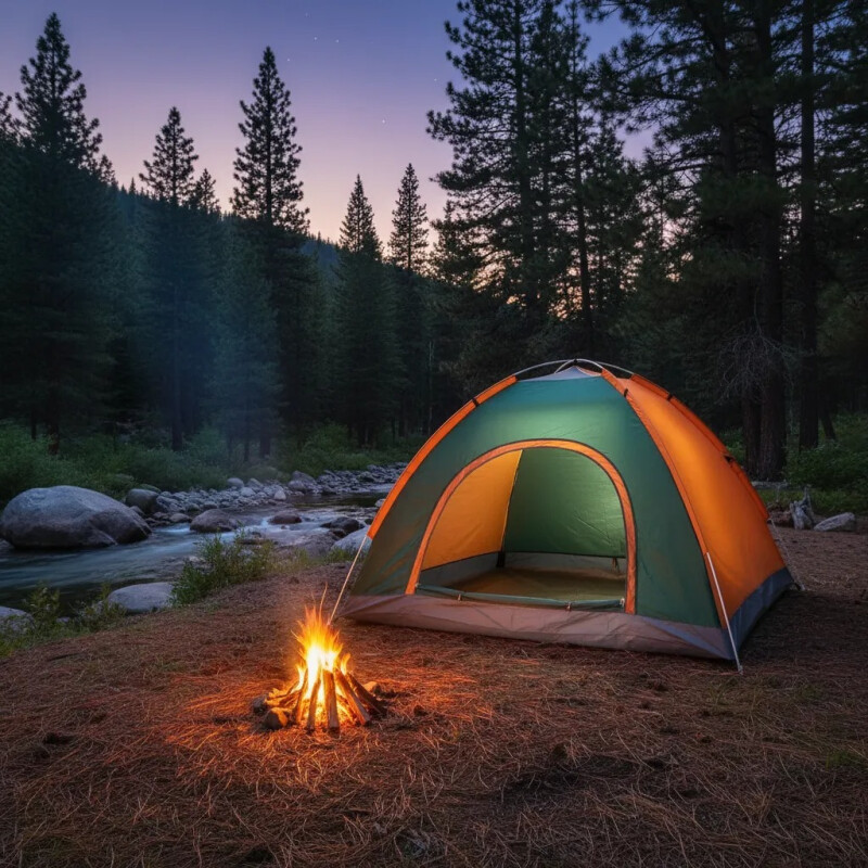 Carpa Outter Camping Para Dos Personas 190 X 130cm Verde