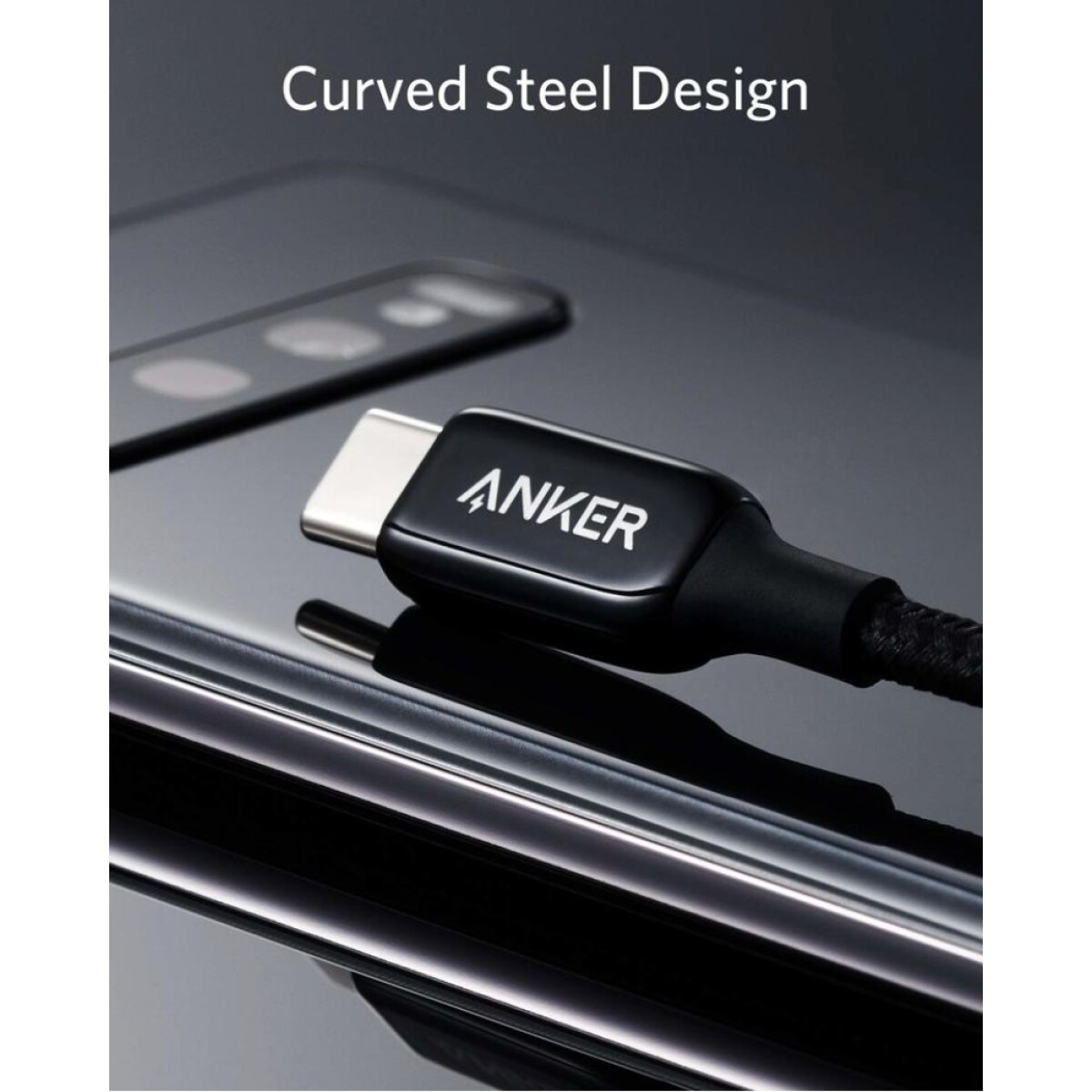 Anker powerline+ iii cable braided usb-c to usb-c 2.0 | 0.9m Negro