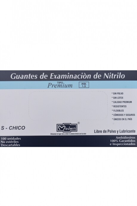 Guantes de nitrilo Modern caja x 100 unidades Azul