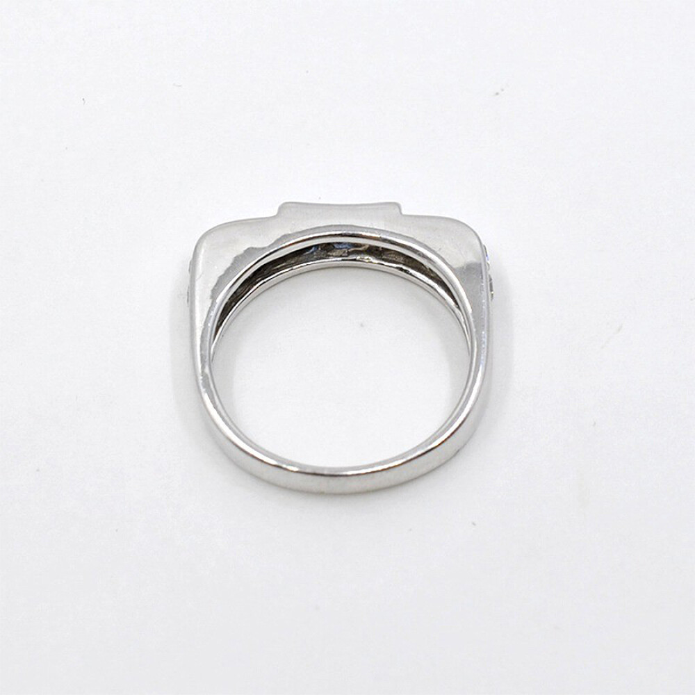 Anillo Oro 18K Con Brillantes Y Zafiros Anillo Oro 18K Con Brillantes Y Zafiros