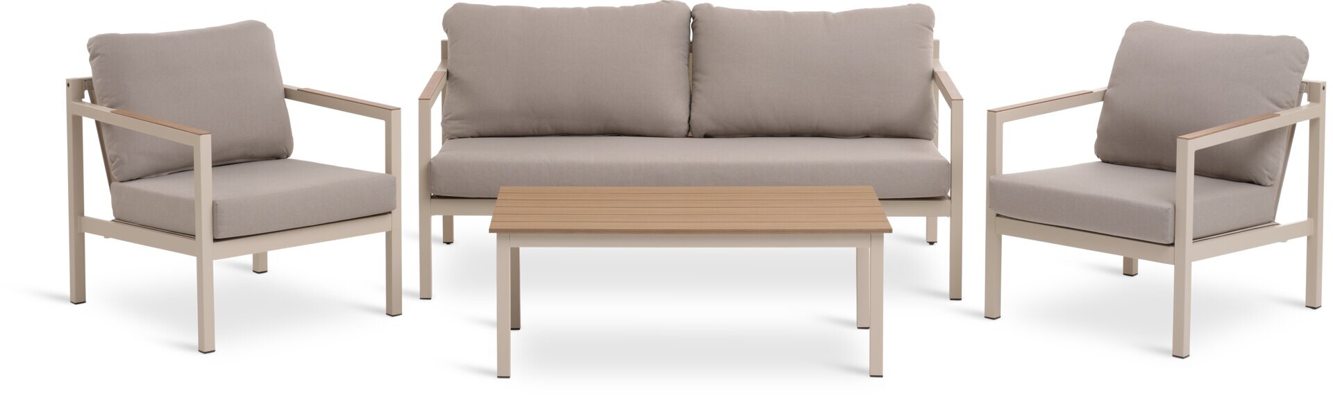 Set muebles jardín BEJSTRUP 4 pl beige 