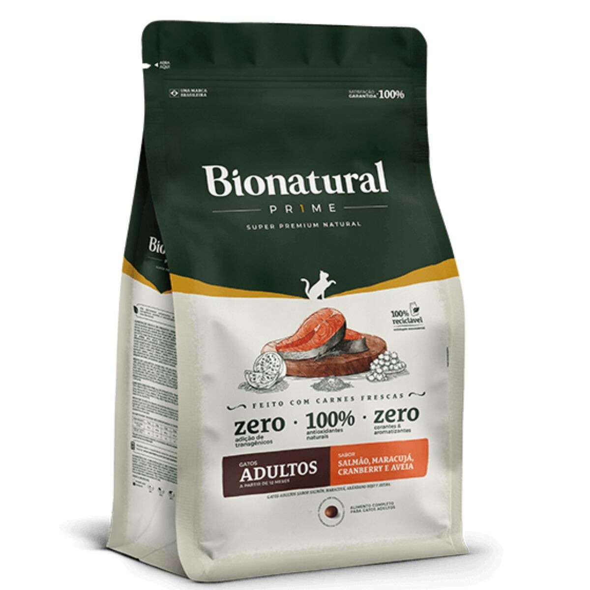BIONATURAL CAT PRIME ADULTO SALMON 7.5 KG 