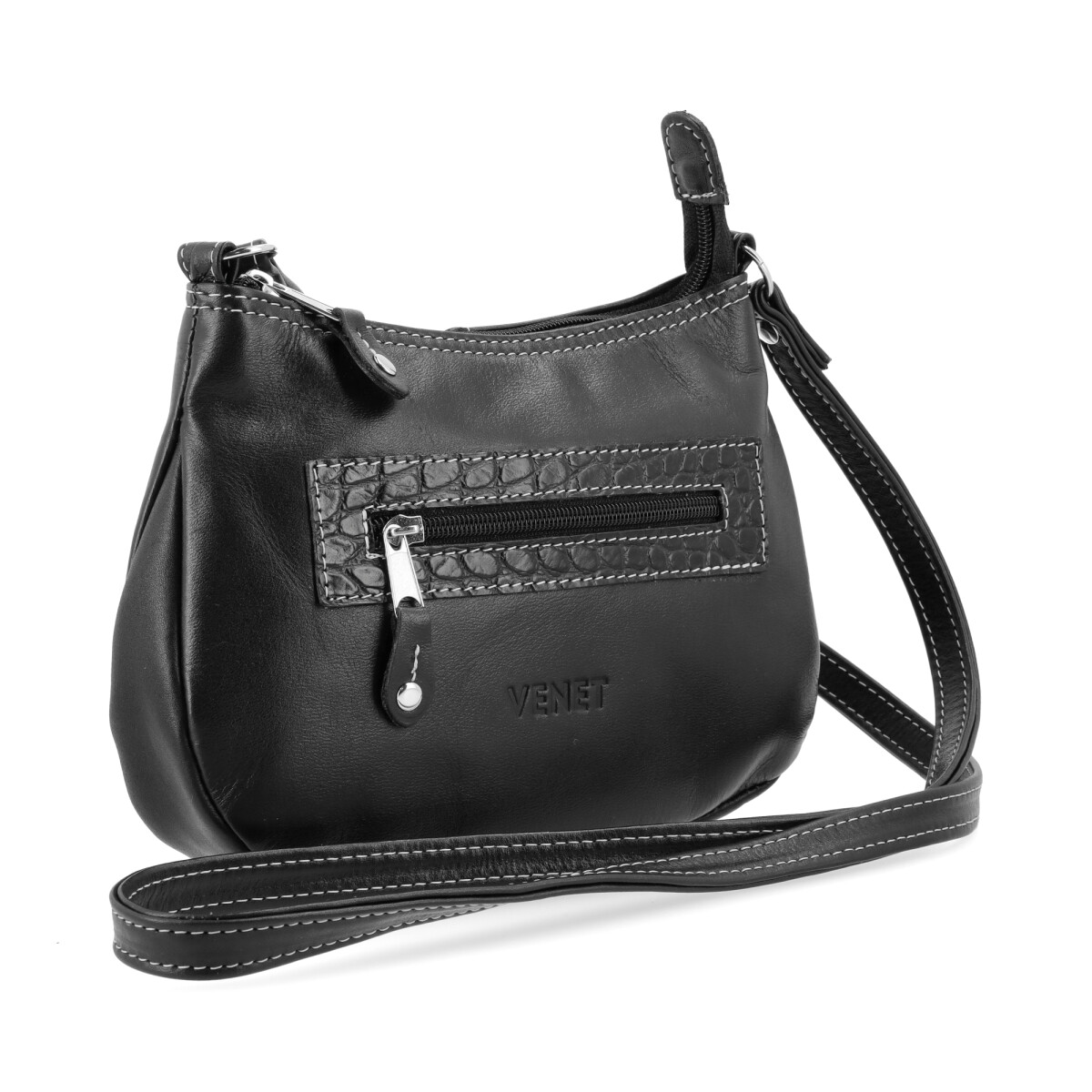 CARTERAS VENET - CUERO VILLA - NEGRO 