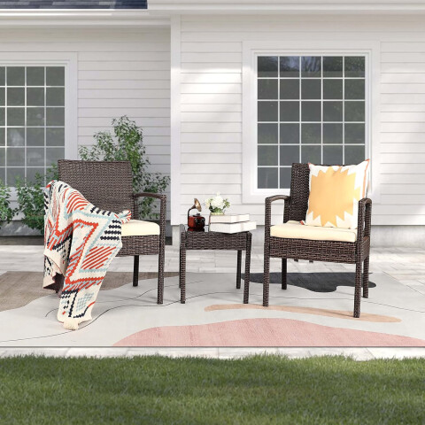 JUEGO DE JARDIN RATTAN Y ACERO ETM-1700 JUEGO DE JARDIN RATTAN Y ACERO ETM-1700