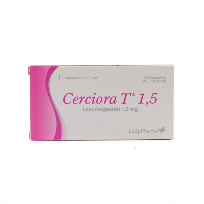 CERCIORA T 1,5 MG. CJ X 1 COMP. única