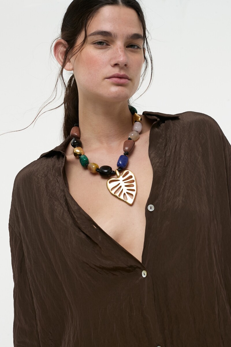CAMISA OVERSIZED Marron