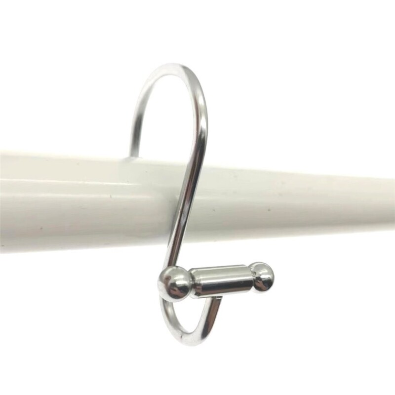 SET 12 GANCHOS PARA CORTINA ACERO INOX. BARRA SET 12 GANCHOS PARA CORTINA ACERO INOX. BARRA