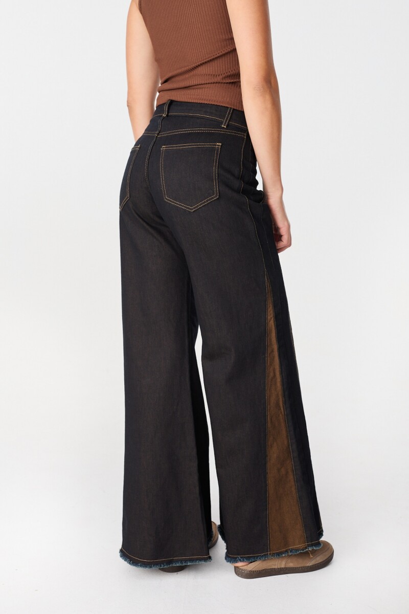 Pantalon Murra Combinado Azul