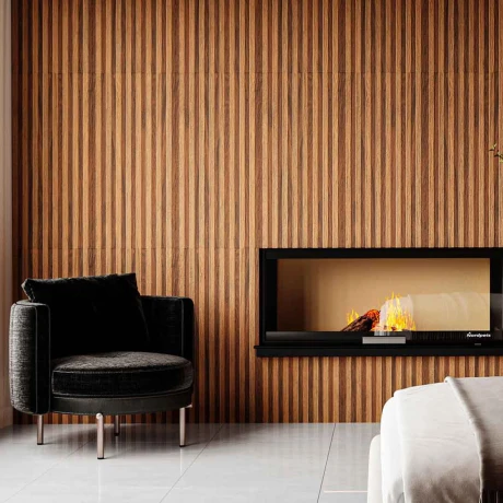 Semi Gres Marmolado Beige Mate Relieve 45x90Cm Pared GAMAS DE MADERA