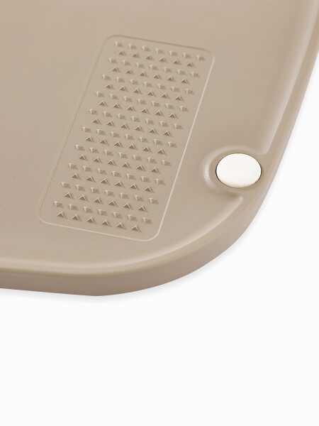 TABLA PICAR CON RALLADOR TAUPE