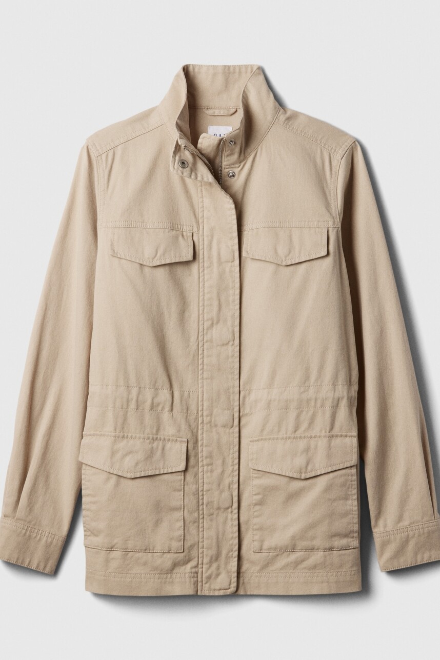 Campera Utility Mujer Sand Khaki