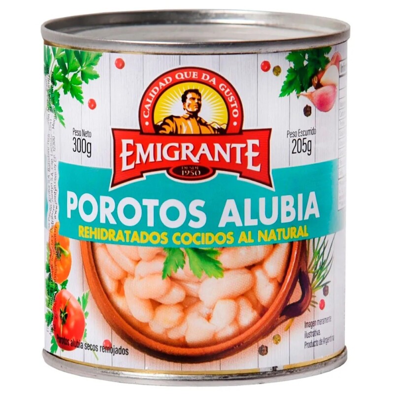 POROTO ALUBIA EMIG.LATA 350G Poroto Alubia Emig.lata 350g