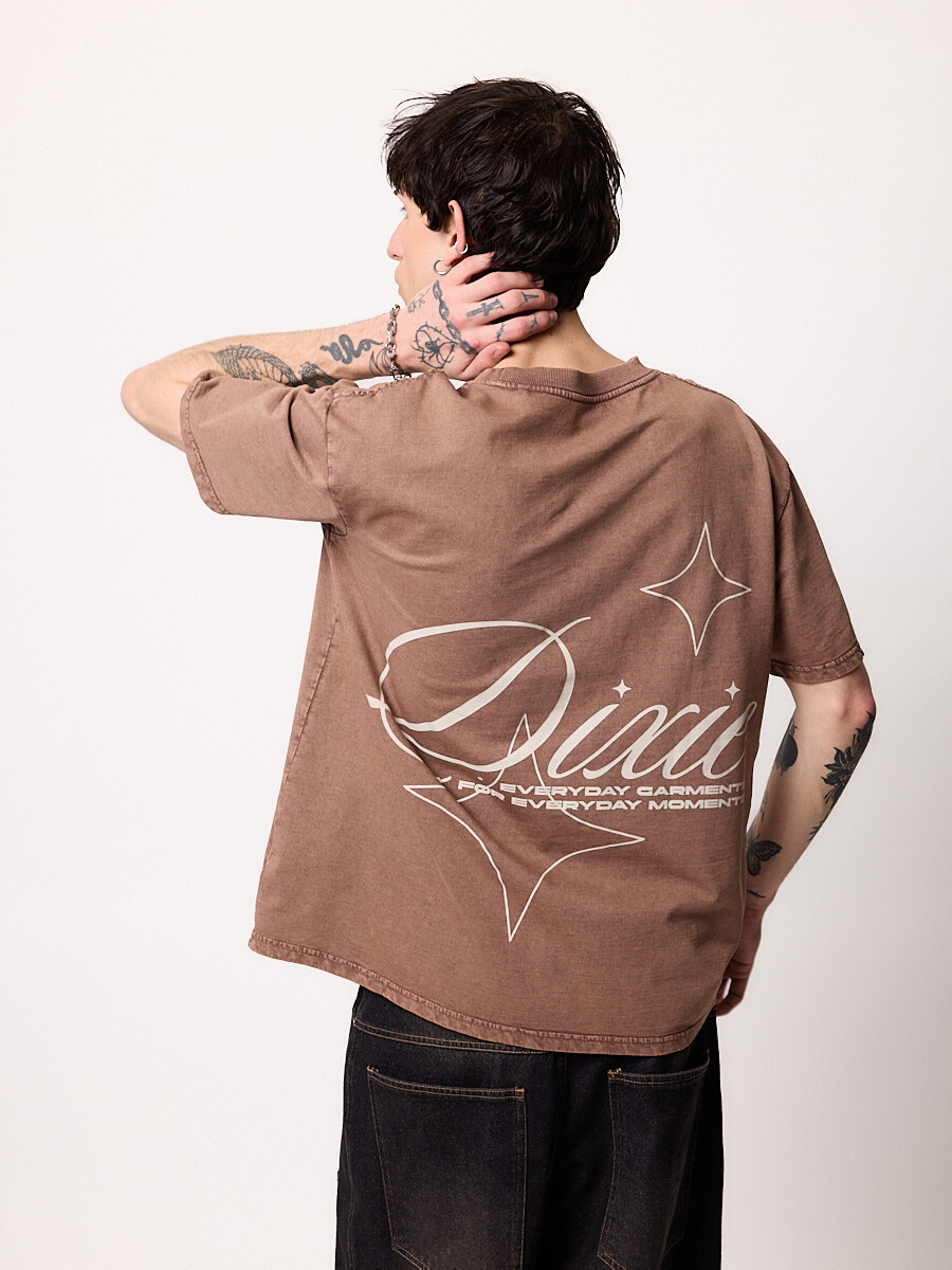 T-SHIRT M/C ANKOR DIXIE Tabaco
