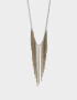 Collares Largos Metal Collar Largo Con Cadenas - Combinacion Bicolor