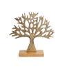FIG ARBOL DORADO C/BASE MADERA Unica