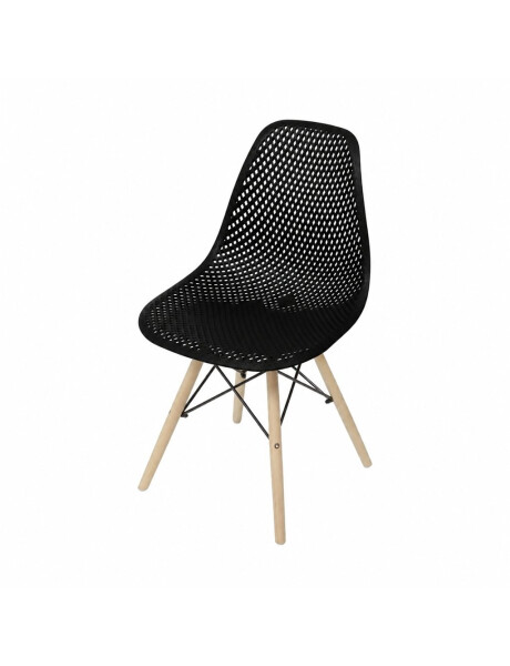 SILLA EAMES COLMENA COMEDOR BASE MADERA NEGRA SILLA EAMES COLMENA COMEDOR BASE MADERA NEGRA