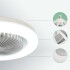 Lampara Led Ventilador Techo Rosca E27 C/ Control Ajustable Variante Color Blanco