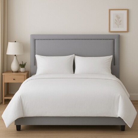 RESPALDO DE PARED FRENCH PANEL GRIS - SUPER KING