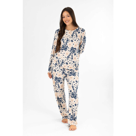 Pijama lucky girl peach Marfil