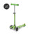 Monopatín Micro Mini Deluxe LED Ajustable con 3 Ruedas VERDE