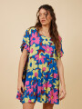 VESTIDO CORTO REBA RUSTY Rosado