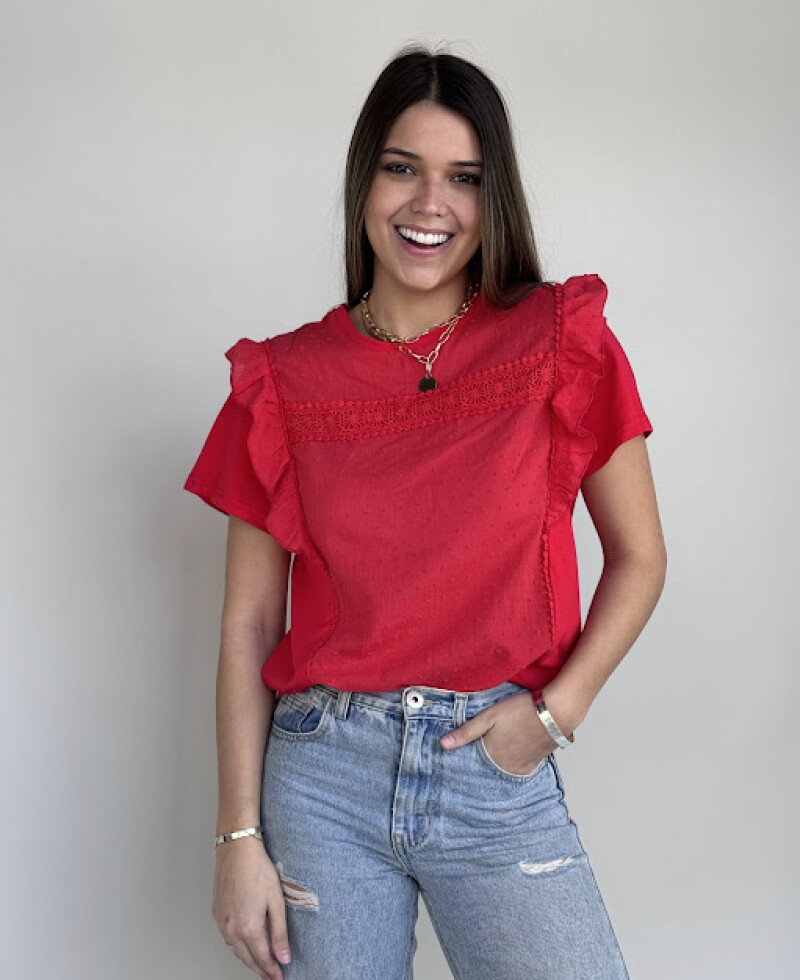 Blusa Paula rojo