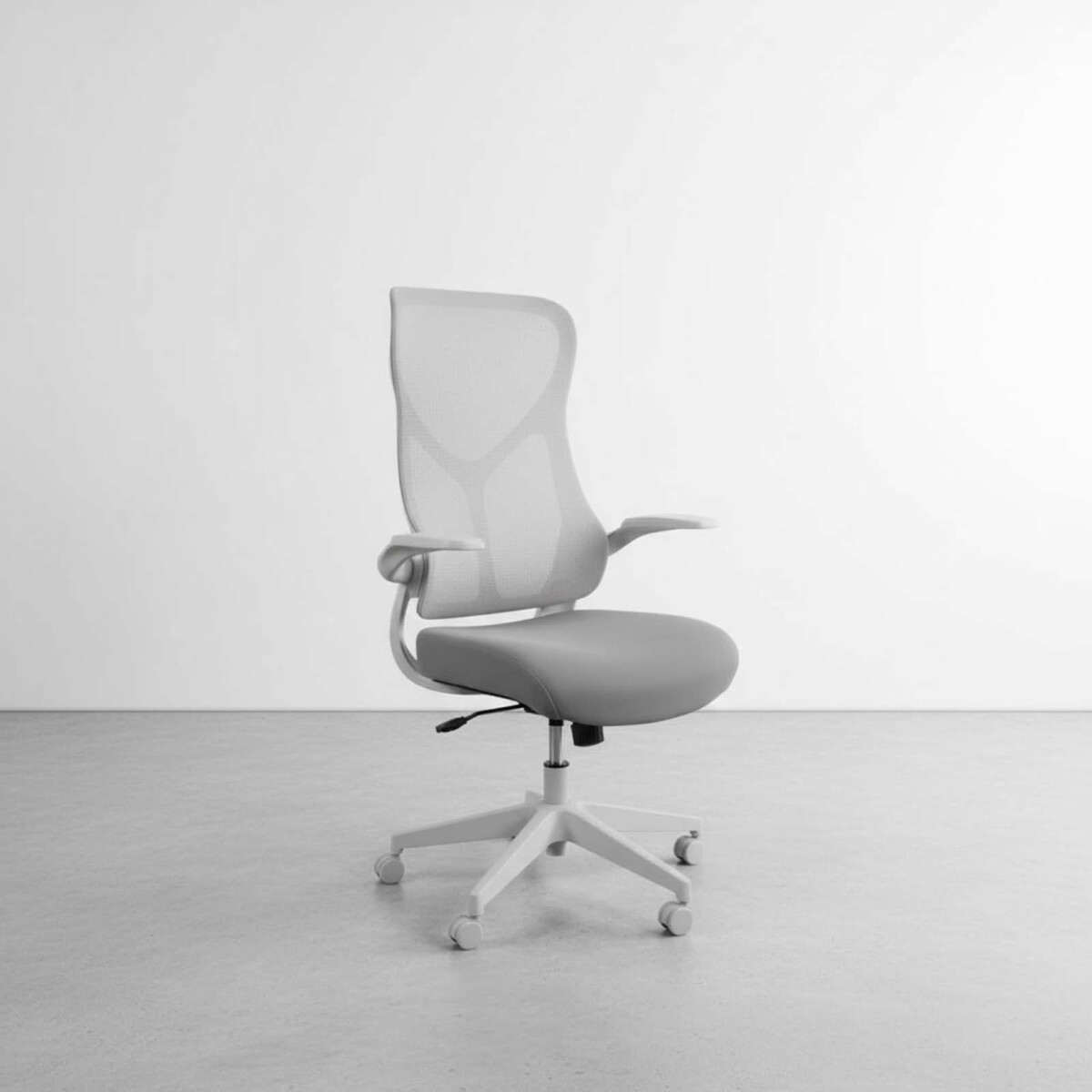 SILLA DE OFICINA - MALLA-Y-METAL GRIS 3699F 
