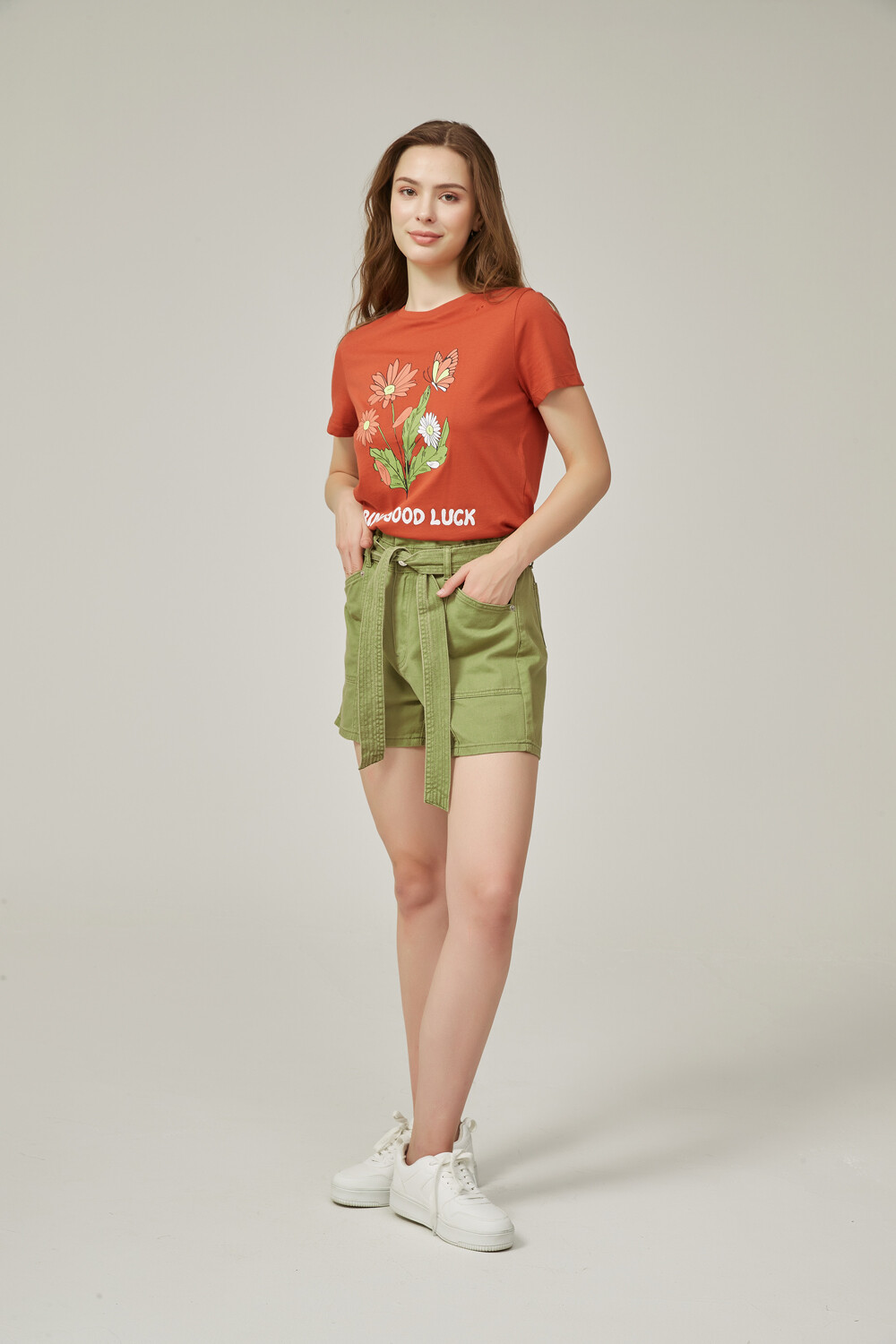 Short Eshal Verde Oliva Claro
