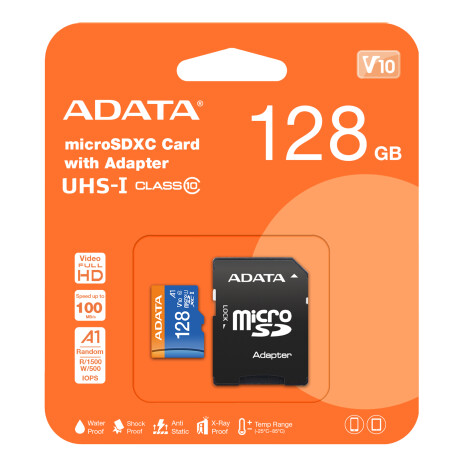 Tarjeta Micro Sd C/adaptador Adata 128gb Uhs-i C10 Tarjeta Micro Sd C/adaptador Adata 128gb Uhs-i C10