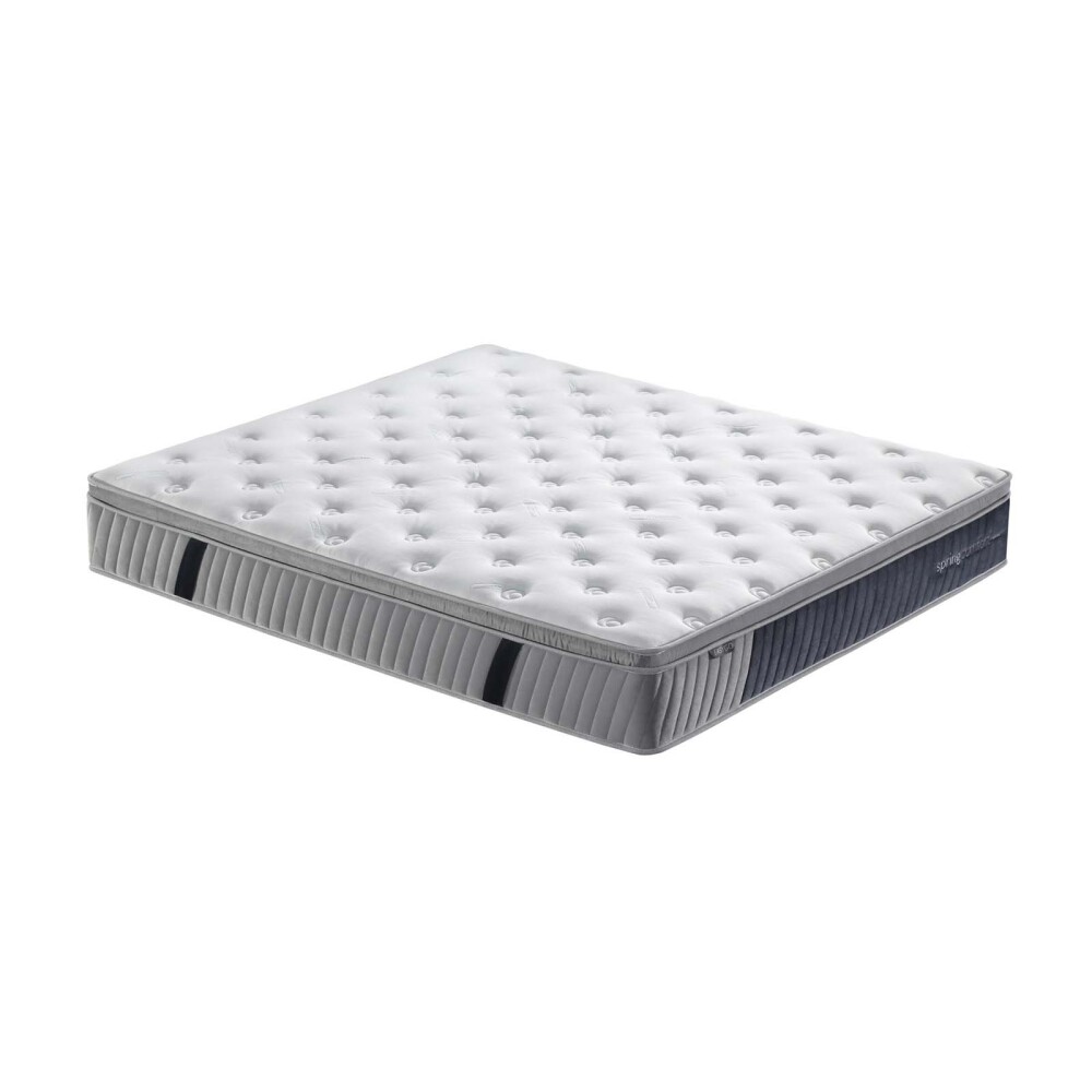 COLCHÓN QUEEN RESORTES BLANCO NEBRASKA