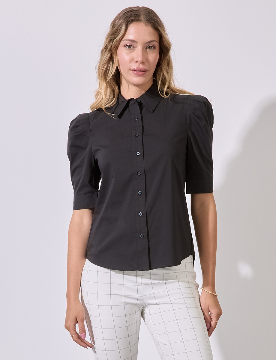 Camisa Algodón - Negro 