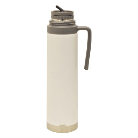 Termo Acero Inox 0.75L Manija Fija Mantiene Frío Calor Comet Blanco